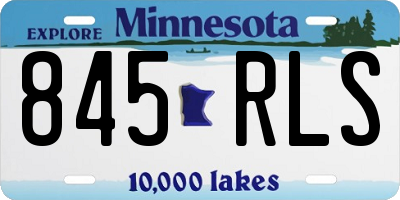 MN license plate 845RLS