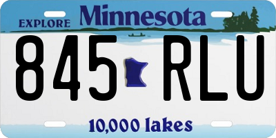 MN license plate 845RLU
