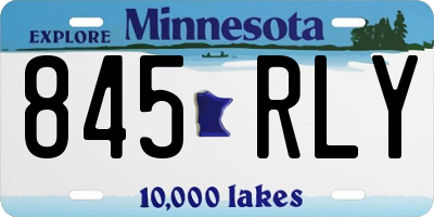 MN license plate 845RLY