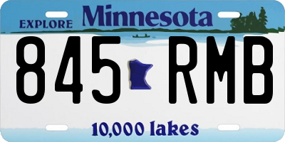 MN license plate 845RMB