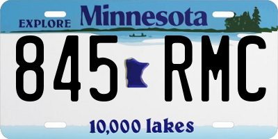 MN license plate 845RMC