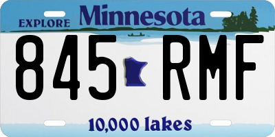MN license plate 845RMF