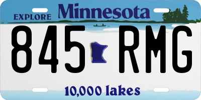 MN license plate 845RMG