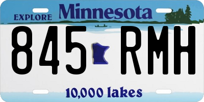 MN license plate 845RMH