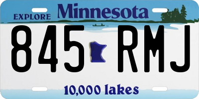 MN license plate 845RMJ