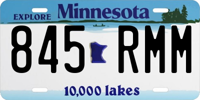 MN license plate 845RMM