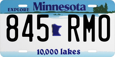 MN license plate 845RMO