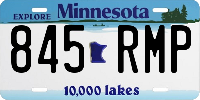 MN license plate 845RMP