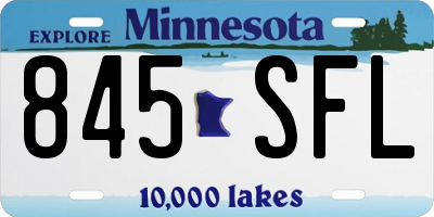MN license plate 845SFL