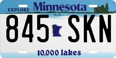 MN license plate 845SKN