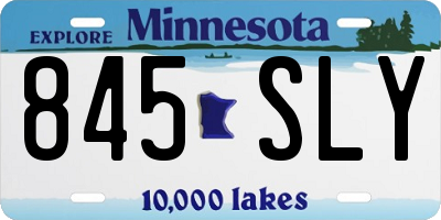 MN license plate 845SLY