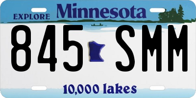 MN license plate 845SMM