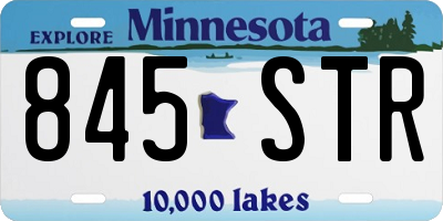 MN license plate 845STR