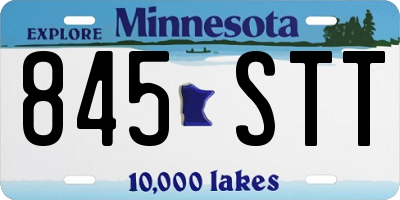 MN license plate 845STT