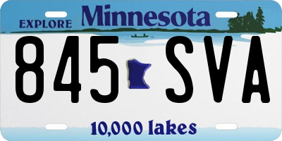 MN license plate 845SVA