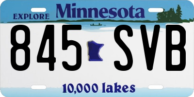 MN license plate 845SVB