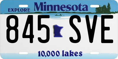 MN license plate 845SVE