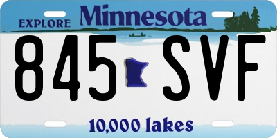MN license plate 845SVF