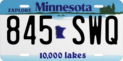 MN license plate 845SWQ