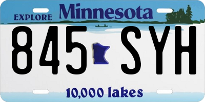 MN license plate 845SYH