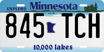 MN license plate 845TCH