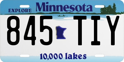 MN license plate 845TIY
