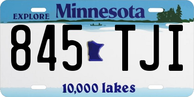 MN license plate 845TJI