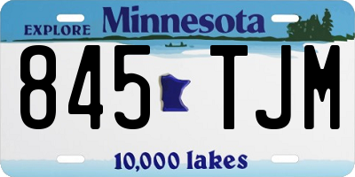 MN license plate 845TJM
