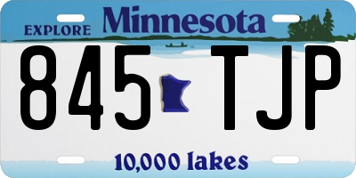MN license plate 845TJP