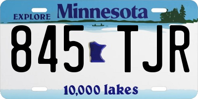 MN license plate 845TJR