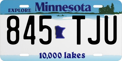 MN license plate 845TJU