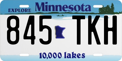 MN license plate 845TKH