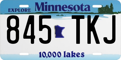 MN license plate 845TKJ