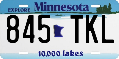 MN license plate 845TKL