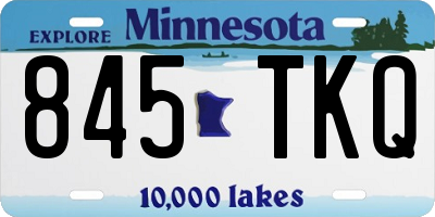 MN license plate 845TKQ