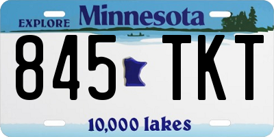 MN license plate 845TKT
