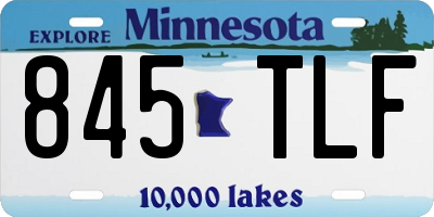 MN license plate 845TLF
