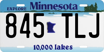 MN license plate 845TLJ