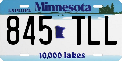 MN license plate 845TLL