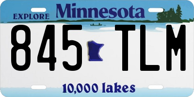 MN license plate 845TLM
