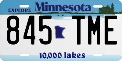 MN license plate 845TME