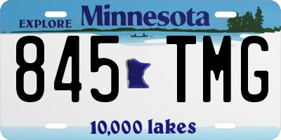 MN license plate 845TMG