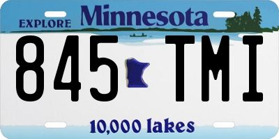 MN license plate 845TMI