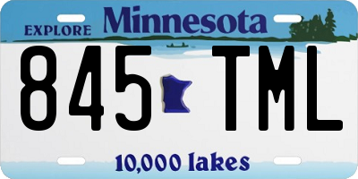 MN license plate 845TML