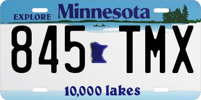 MN license plate 845TMX