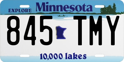 MN license plate 845TMY