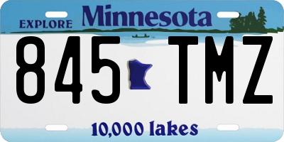 MN license plate 845TMZ