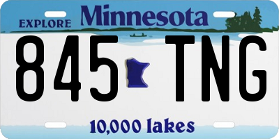 MN license plate 845TNG