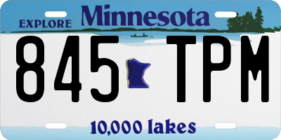 MN license plate 845TPM