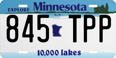 MN license plate 845TPP